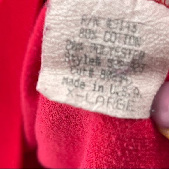 Vintage 80's/90's GUESS SPORT Streetwear USA Velour Baggy Sweatshirt XL - Picture 7 of 8